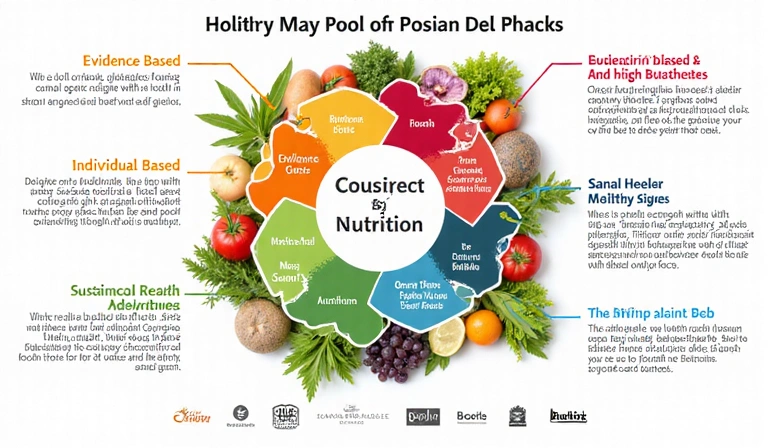 Diagramma che illustra l'approccio integrato alla nutrizione con scienza e personalizzazione